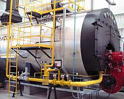 Caldeira a vapor industrial