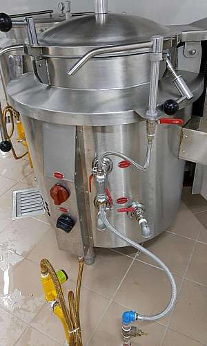 Caldeirão a vapor para cozinha industrial Caldeirão a vapor para cozinha industrial