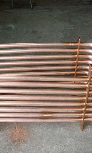 Serpentina de cobre para aquecer água